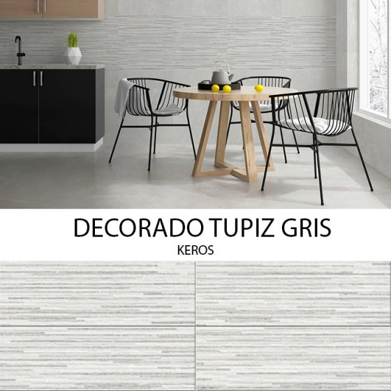 KEROS DECORADO TUPIZ GRIS 20x60